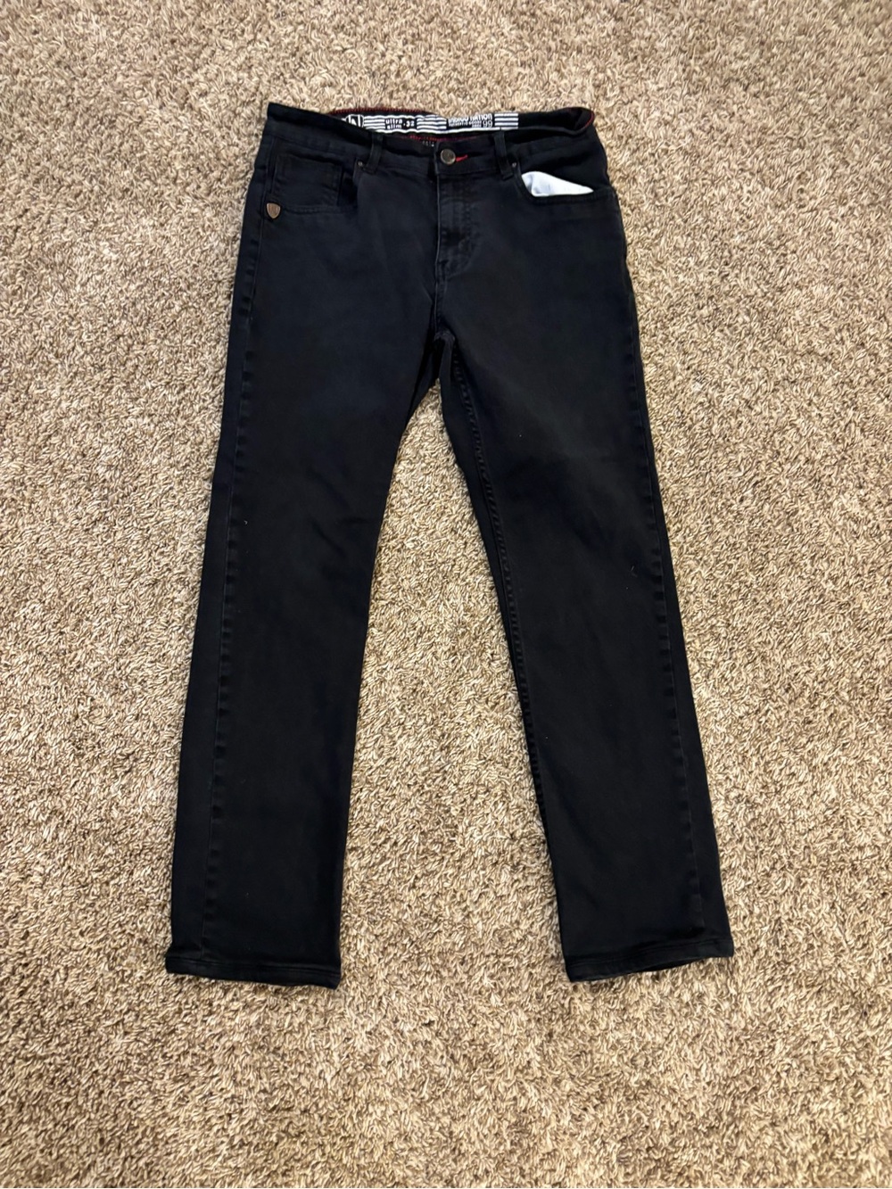 Slim Straight Men's Black Jeans